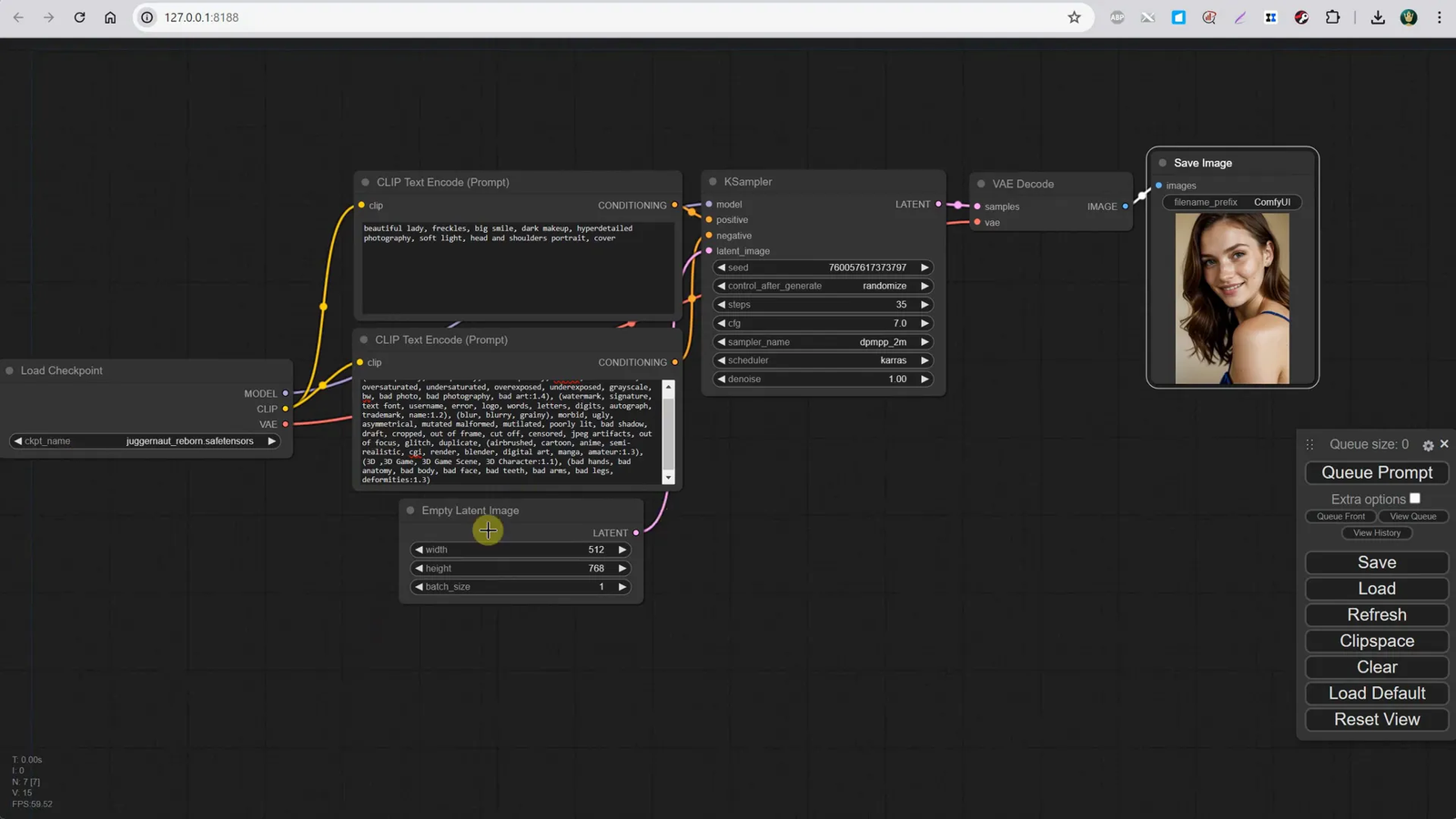 การปรับแต่งการตั้งค่าใน ComfyUI